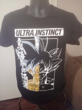 Dragon Ball Z T Shirt Size Small Black Ultra Instinct Graphic Short Sleeve Men S